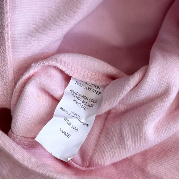 VTG F21 Light Baby Pink Velour Zip up Track Jacket Hoodie L - Picture 3 of 9